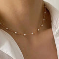 "Golden Pearl Gothic Necklace"