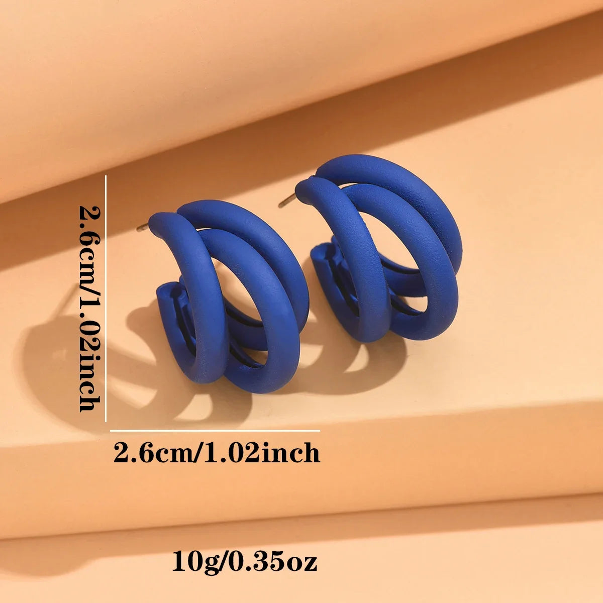 "Gold Geometric Hoop Earrings – Elegant Vintage Statement"