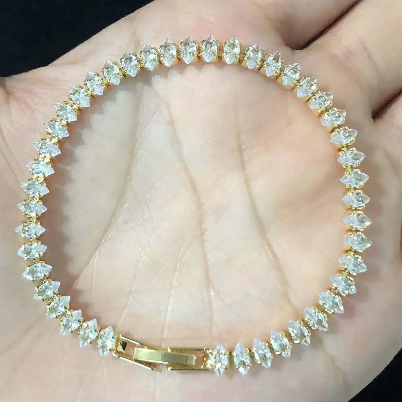 READY TO SHIP Diamond Geo Link Bracelet