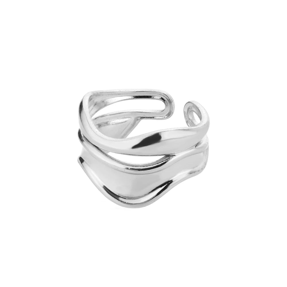 "Golden Open Ring – Women’s Elegant Band"