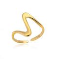 "Golden Open Ring – Women’s Elegant Band"