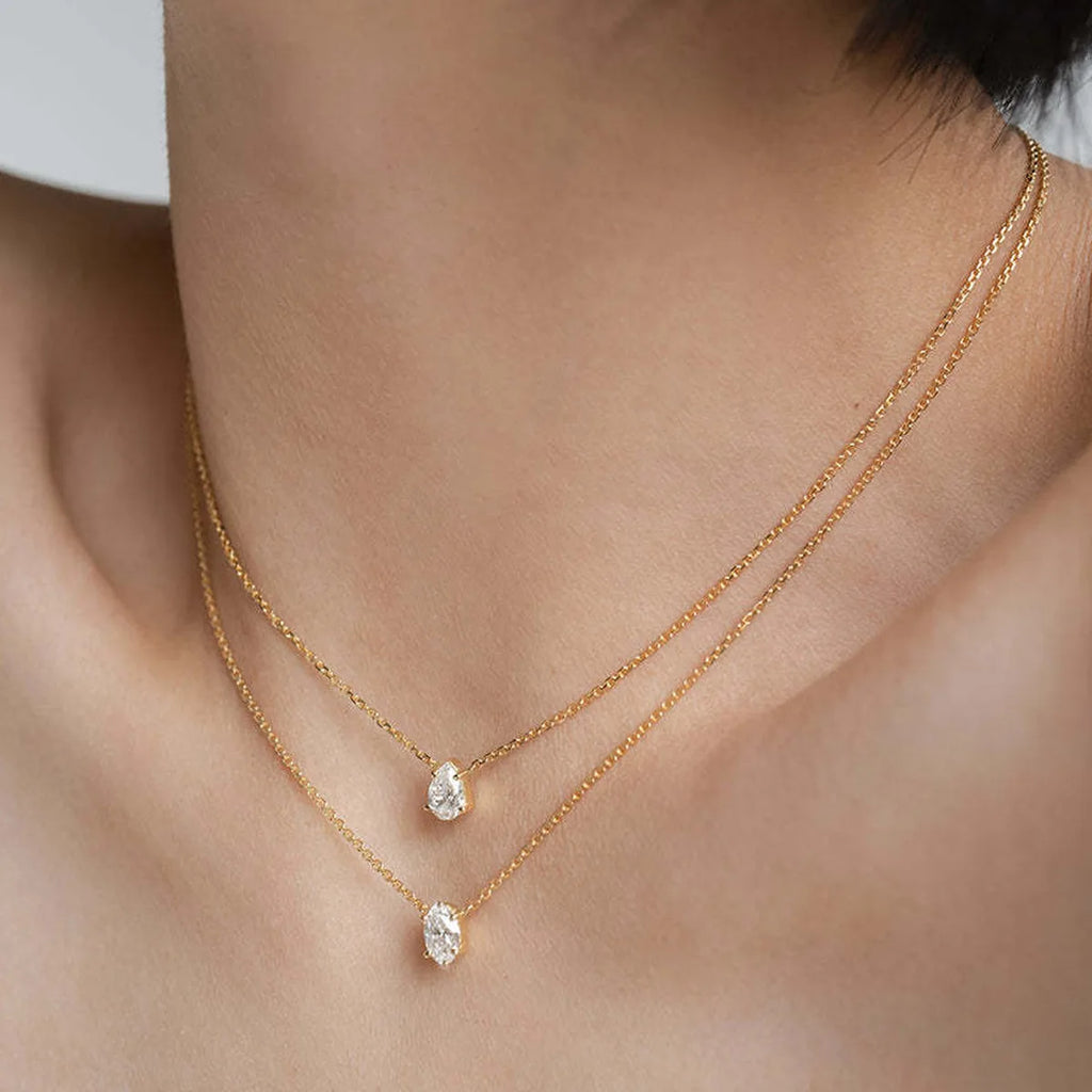 Fashionable Zircon Layer Necklace