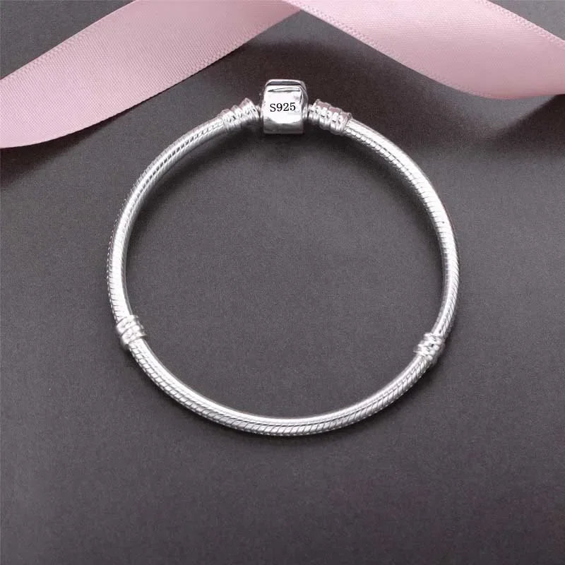 Luxury 925 Silver Snake Bracelet
